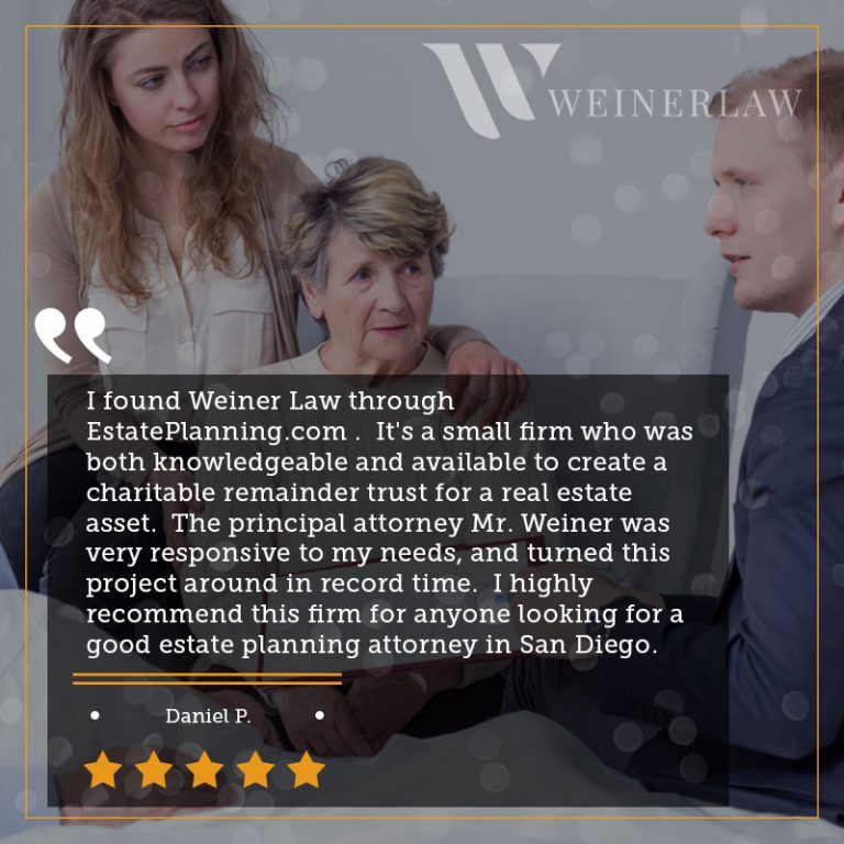 weiner law client testimonial from daniel p 768x768