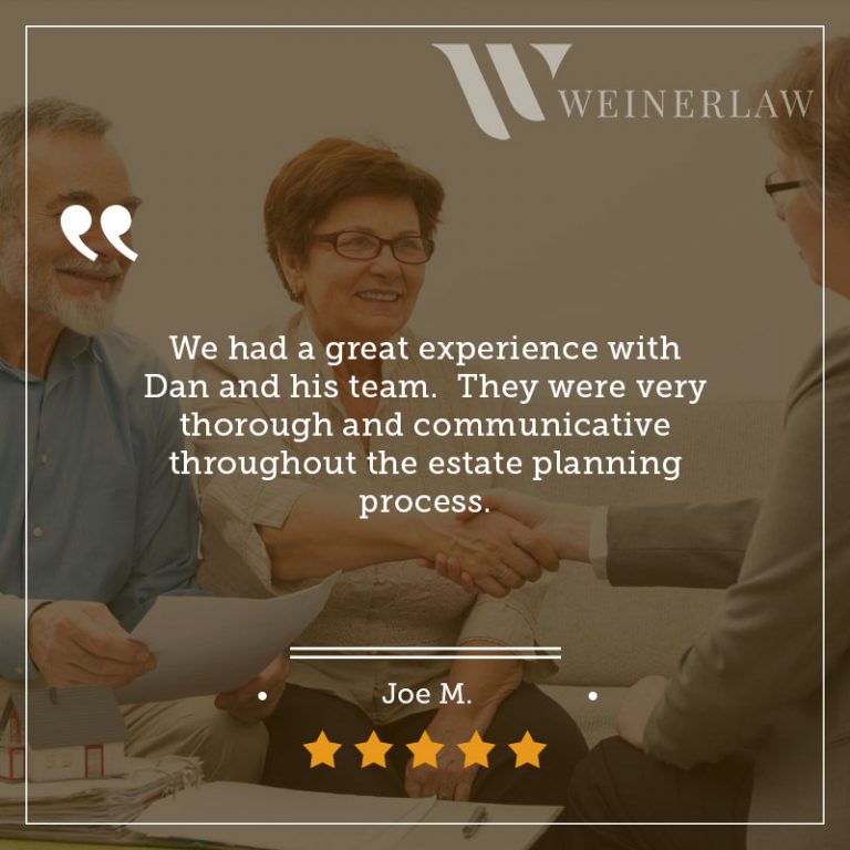weiner law client testimonial from joe m 768x768