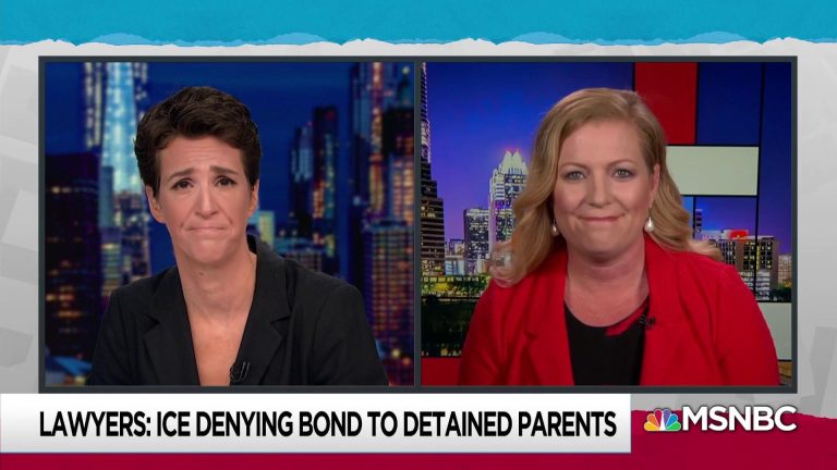 kate lincoln goldfinch in the media msnbc rachel maddow immigration lawyer ice not offering bond to some separated families 768x432
