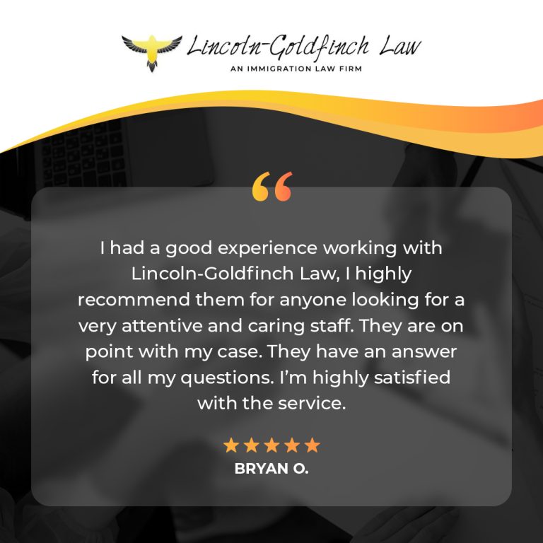 lincoln goldfinch law client testimonial from bryan o 768x768