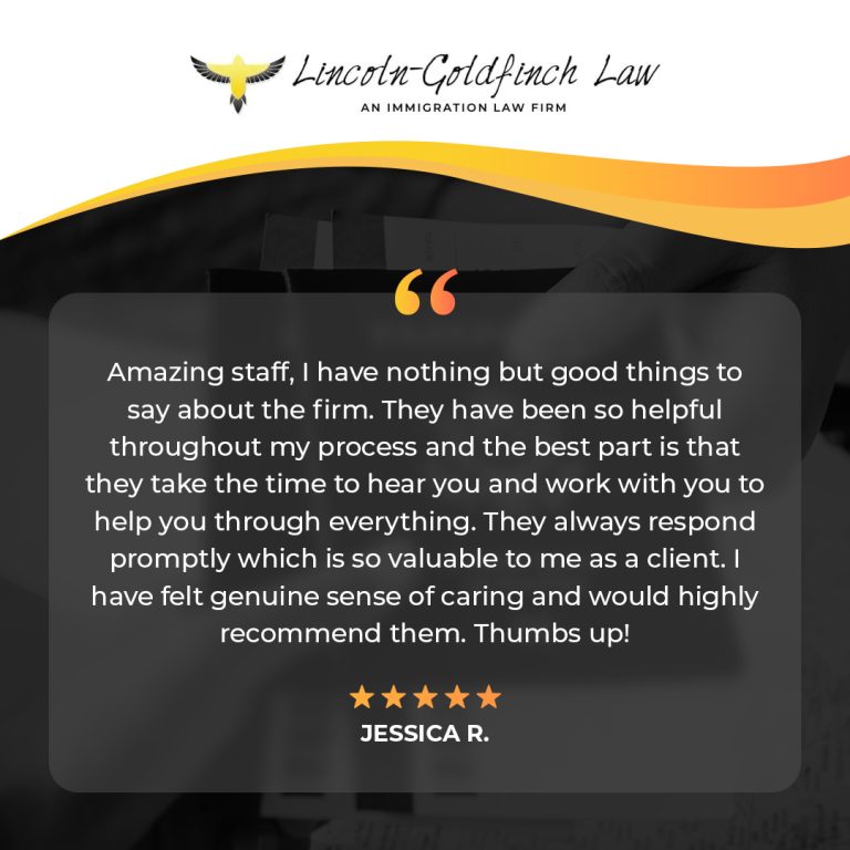 lincoln goldfinch law client testimonial from jessica r 768x768